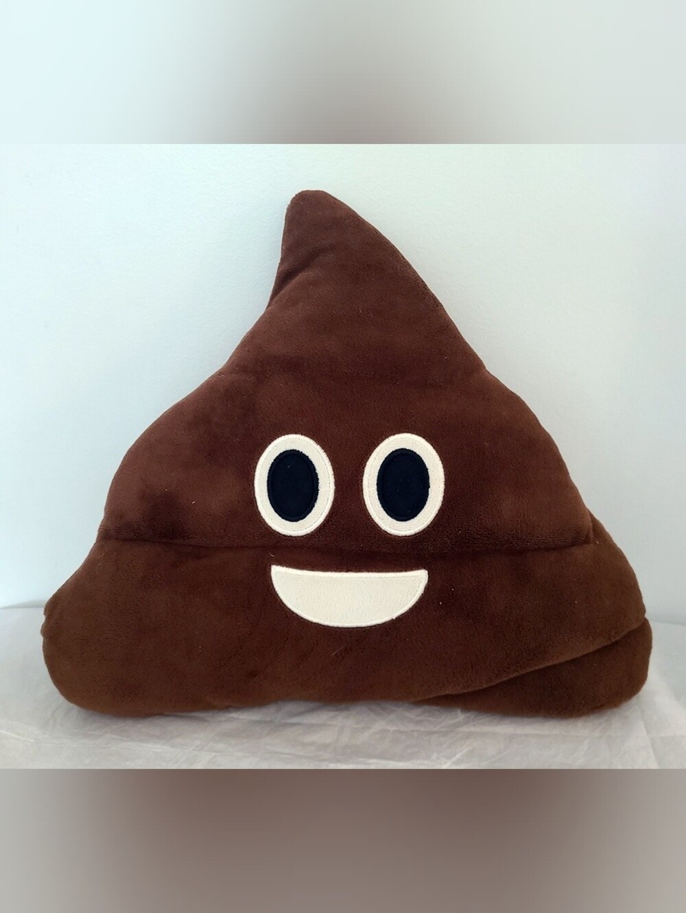 12" Brown Pile of Poop Emoji Plush Cushion Pillow - Toy Kids